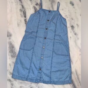 Girls Gap Light Denim Dress Size M
